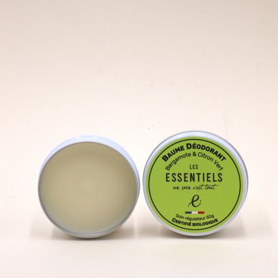 Balsamo deodorante al bergamotto e lime - certificato biologico - 50g