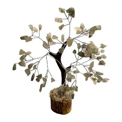 Edelsteinbaum, 100 Perlen, 18 cm, grüner Aventurin