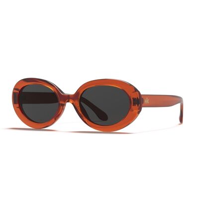Tulum Orange / Schwarze Sonnenbrille