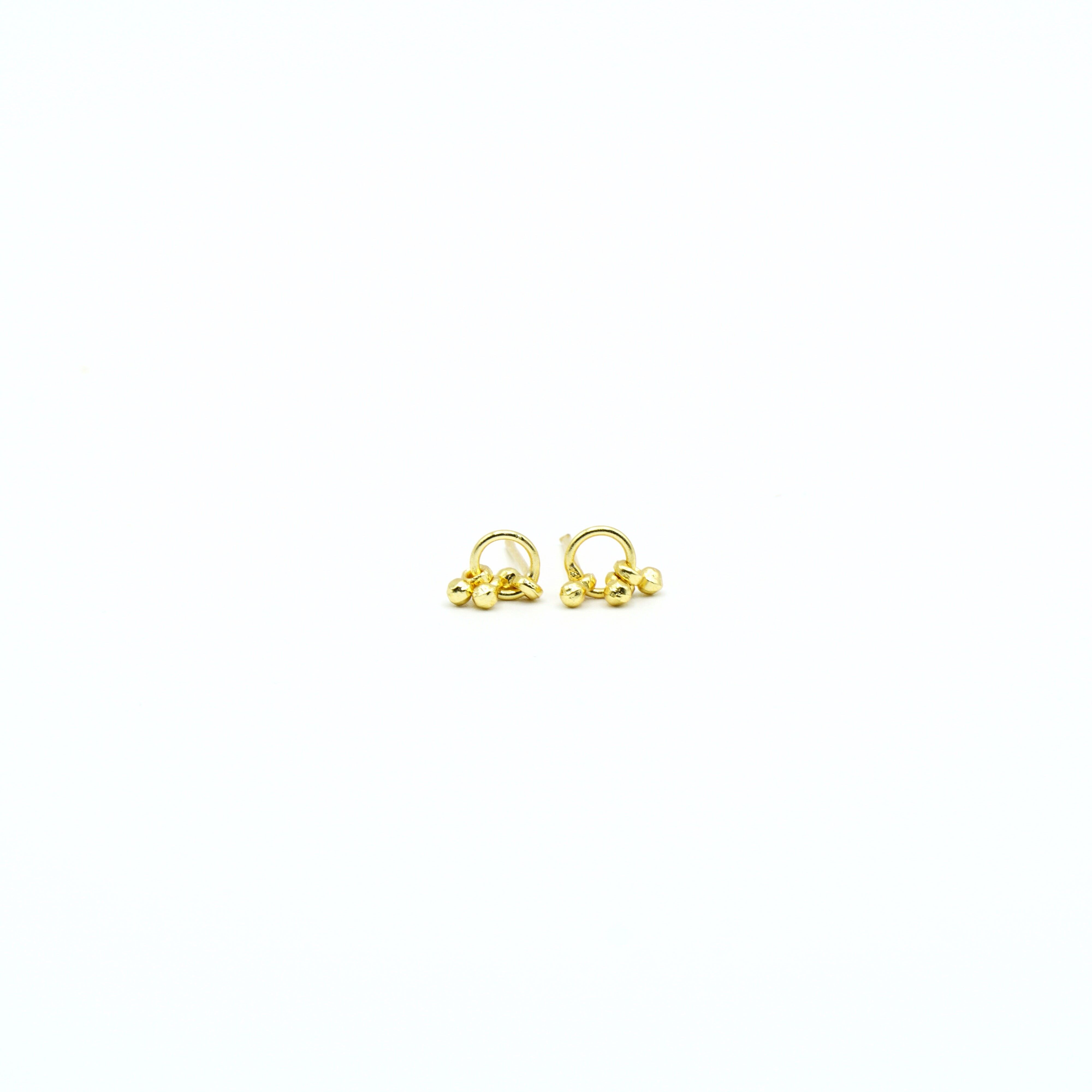 Minimalist, small, ethnic gold earrings. jewelry collection. Golden. Imitation jewelry. handmade. Weddings, guests.