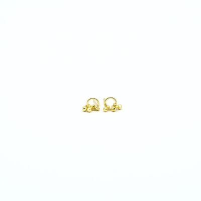 Minimalist, small, ethnic gold earrings.   jewelry collection.   Golden.   Imitation jewelry.   Spring.  	handmade.   Weddings, guests.