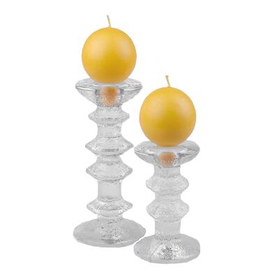 Ball candle, yellow