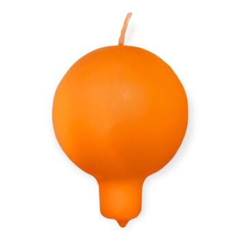 Bougie boule, orange 1
