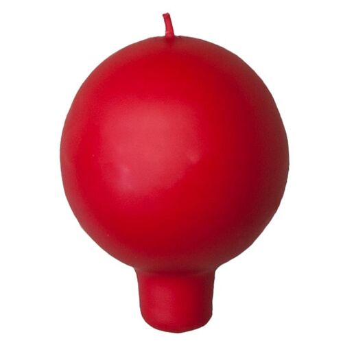Ball candle, red