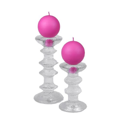 Ball candle, pink