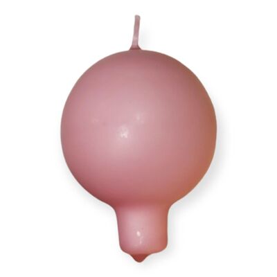 Vela bola rosa antiguo