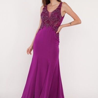 Robe longue de cérémonie Violet