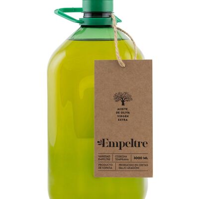 Aceite de oliva virgen extra variedad Empeltre garrafa 3L - Matarraña