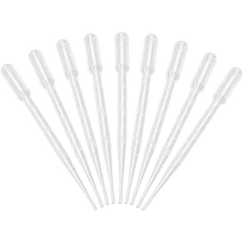 Lot De 200 Pipettes En Plastique 3ml Graduées Transparentes - Pipettes De Transfert Précises Pour Laboratoire, École Et Expériences