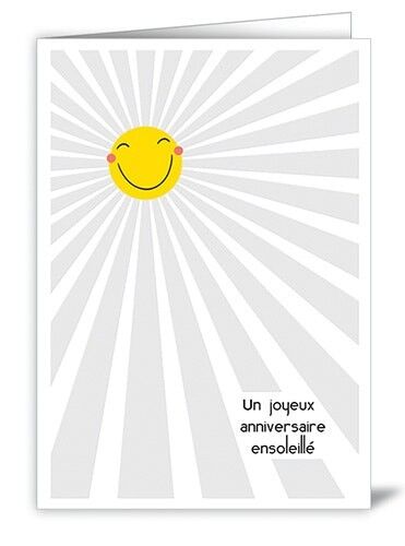 Un joyeux anniversaire ensoleillé (SKU:8105FR)