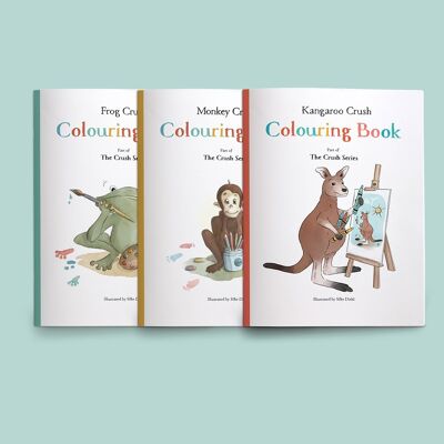 Les livres de coloriage de la série Crush - Collection de livres primés