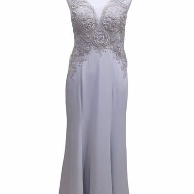 Robe longue de cérémonie Gris pale