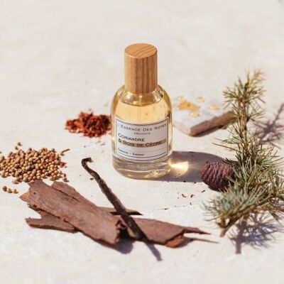 Eau de parfum - Coriandre & Bois de Cèdre - Energie - 50ml 🪵