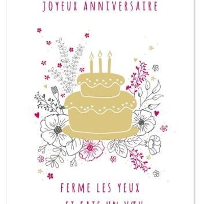 Joyeux anniversario (SKU: 6524FR)