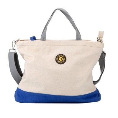Women's Stamp bag in blue washed canvas