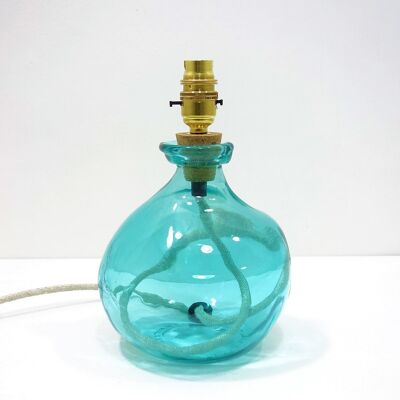 Lampada in vetro riciclato Simplicity da 24 cm Aqua Blue