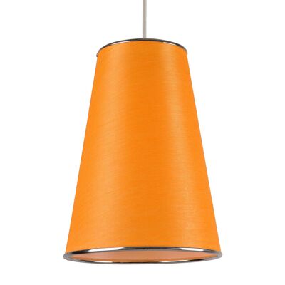 Hanging lamp in colored cotton fabric - Conime