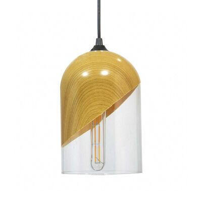 Zila two-tone glass pendant lamp