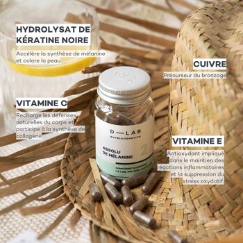 ABSOLU DE MÉLANINE - Pigmente & intensifie le bronzage - Compléments Alimentaires 2