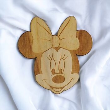 Ensemble de 6 sous-verres en bois Disney - porte-gobelets 7