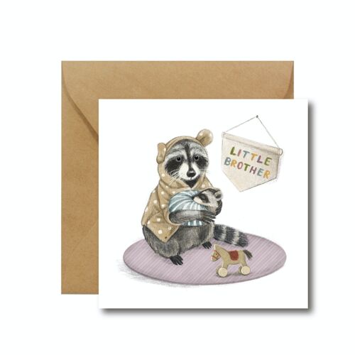 Little Brother - greeting card