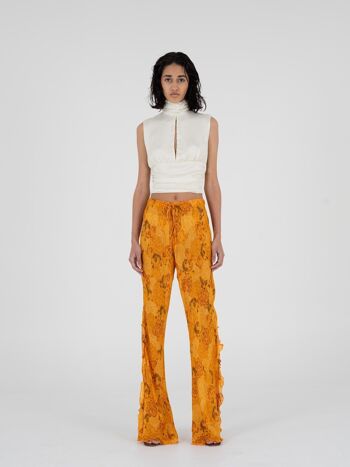 Pantalon semi-transparent à volants Vitral 2