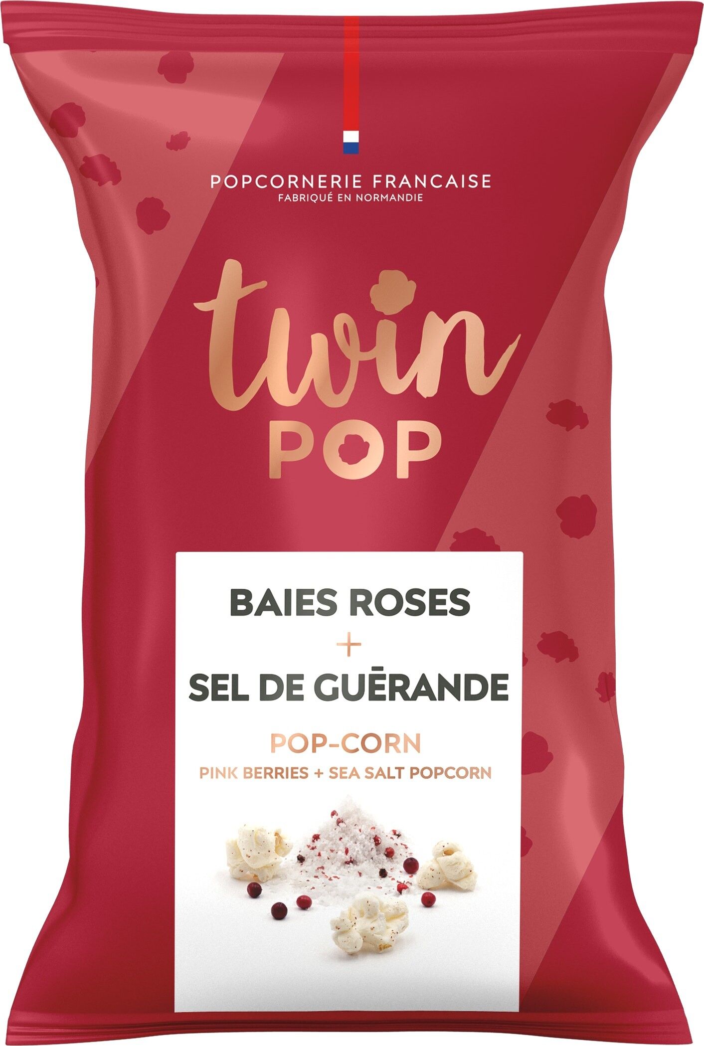 Palomitas de Maíz con Bayas Rosadas + Sal de Guérande (bolsa grande)