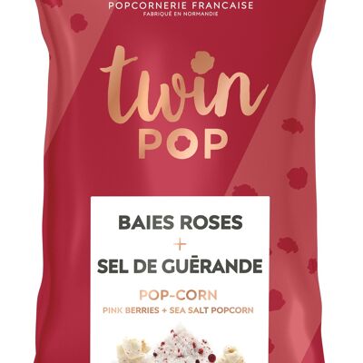 Popcorn ai frutti di bosco rosa + sale di Guérande (sacchetto grande)