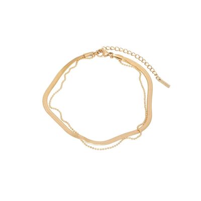 Kendra 18k Gold Snake Chain Bracelet