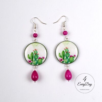 Boucles d'oreilles : Cactus