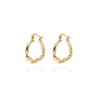Remy 18k Gold Hoops