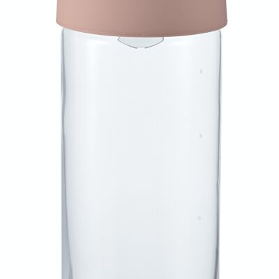 Ice tea glass bottle, pink