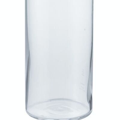 Ice tea glass bottle, white