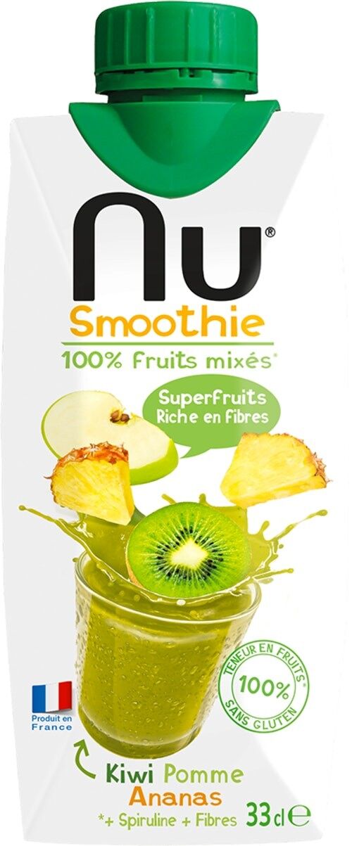 NU - Smoothie Kiwi Pomme Ananas - 33cl