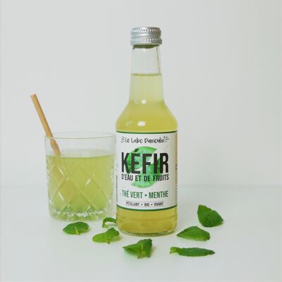 Organic Fruit Kefir Green Tea Mint 25cl x8