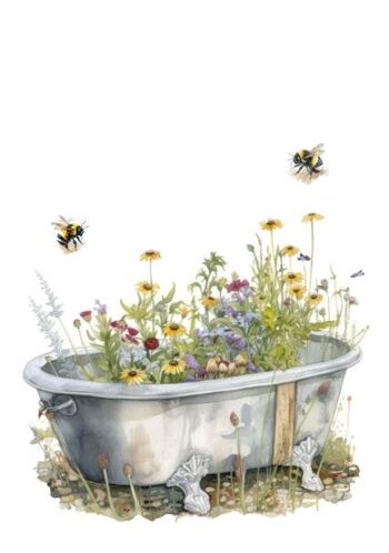 Carte durable - sauvez les abeilles