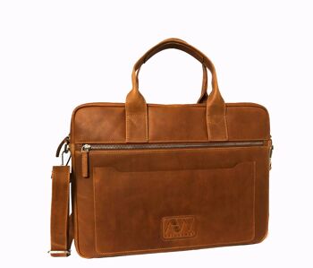 WORKING BAG MASTER EN CUIR COGNAC 1