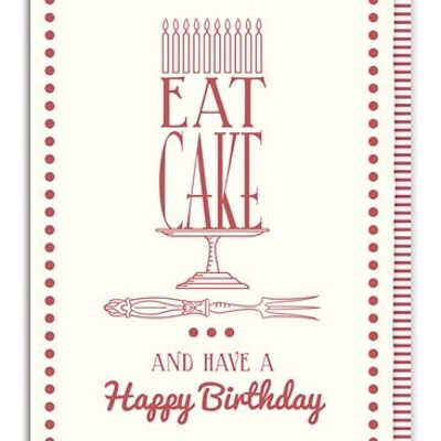Mangez un gâteau et passez un joyeux anniversaire (SKU : 4917)