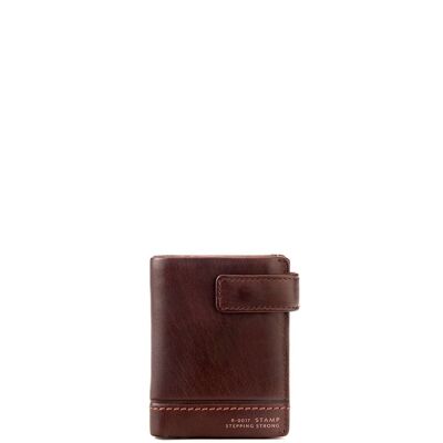 Crux brown washed leather wallet