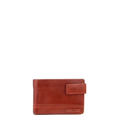 Leather washed leather wallet