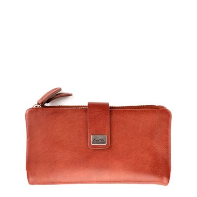 Women's wallet in soft tan leather Kate
