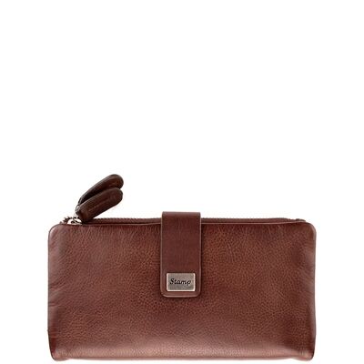 Women's brown soft leather wallet Kate
