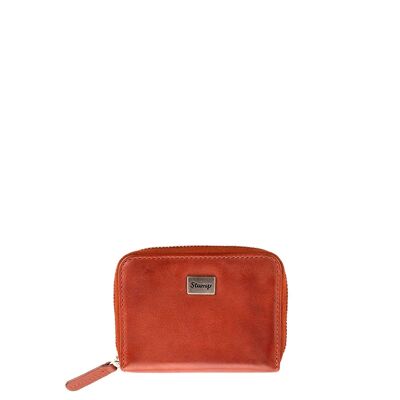 Women's purse in soft tan leather