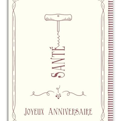 Santé - Joyeux Anniversaire (SKU: 4849FR)