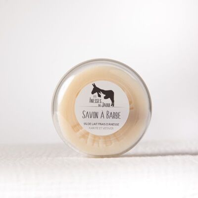 Shaving soap with organic donkey milk