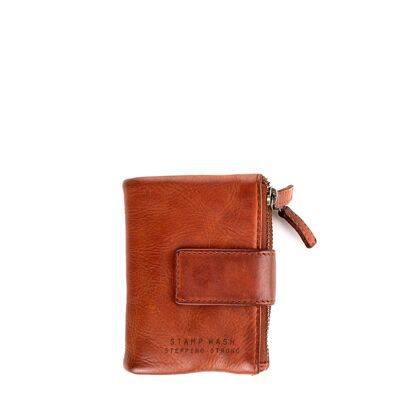 Women's leather washed leather wallet