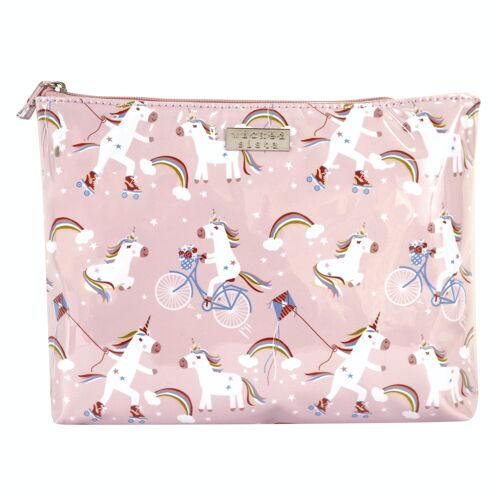 Kosmetiktasche Unicorns At Play Extra Large Flat Bag