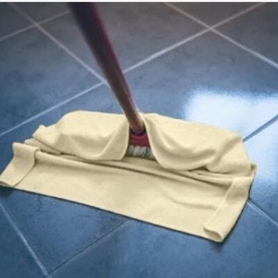 Bamboo-cotton Microfiber Mop - 50 cm x 40 cm (SERATOU)