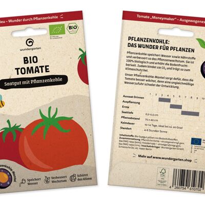 organic tomato | Seeds coated with biochar