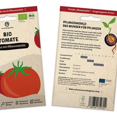 Bio Tomate | Saatgut mit Pflanzenkohle-Mantel